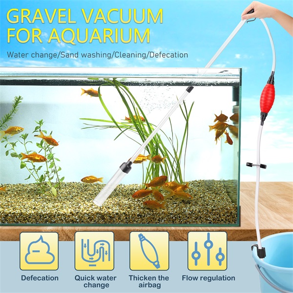 Fishkeeper Aquarium Vacuum Gravel Cleaner, 80GPH/256GPH Fish India