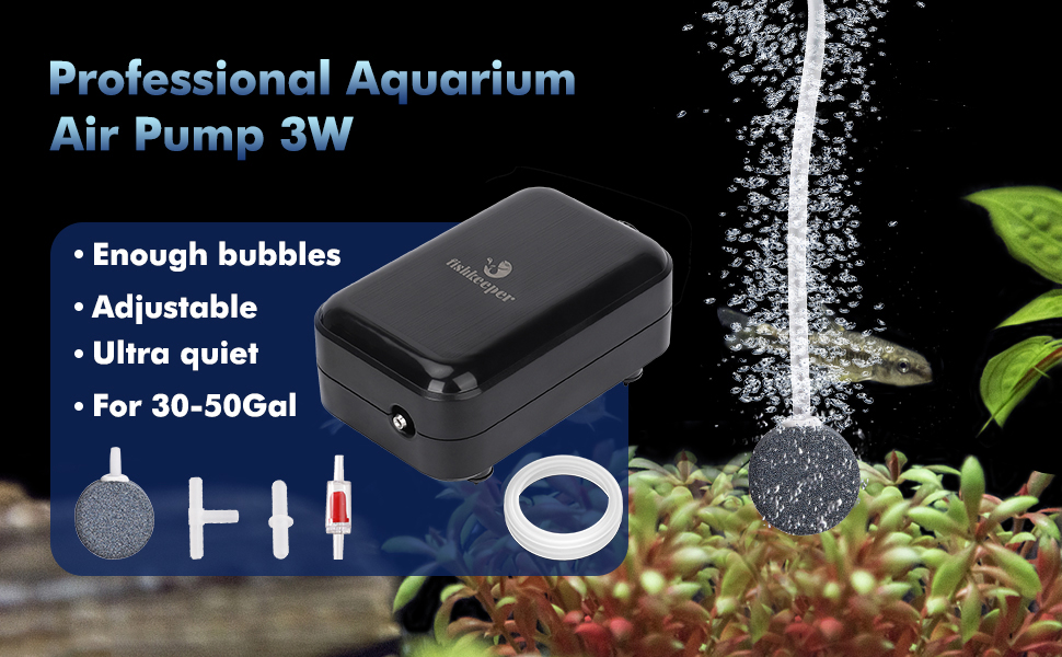  Aquarium Air Pump for Fish Tank, Ultra Quiet Air Pump